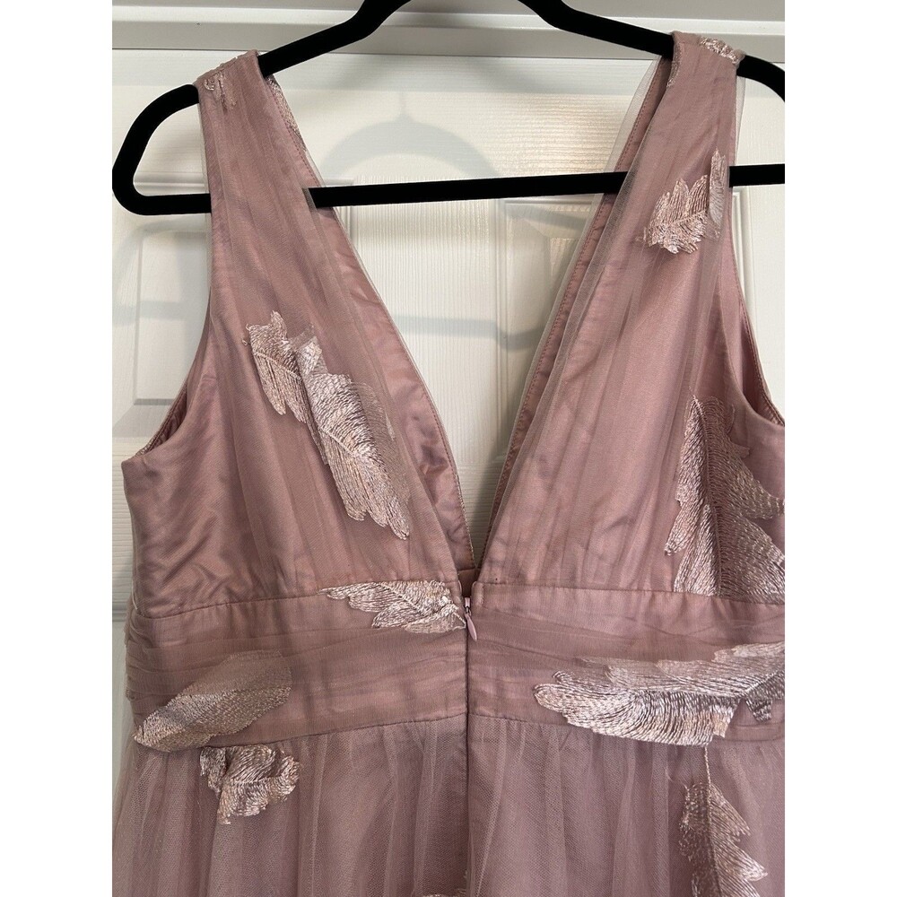 Blush Mark Pink Tulle long dress, party prom evening event formal wedding - Picture 4 of 8